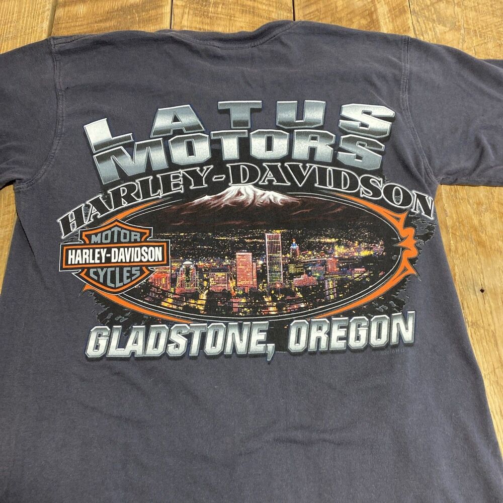 VINTAGE 2010 HARLEY-DAVIDSON GLADSTONE OREGON T SHIRT Small Freedom Eagle - Picture 3 of 7